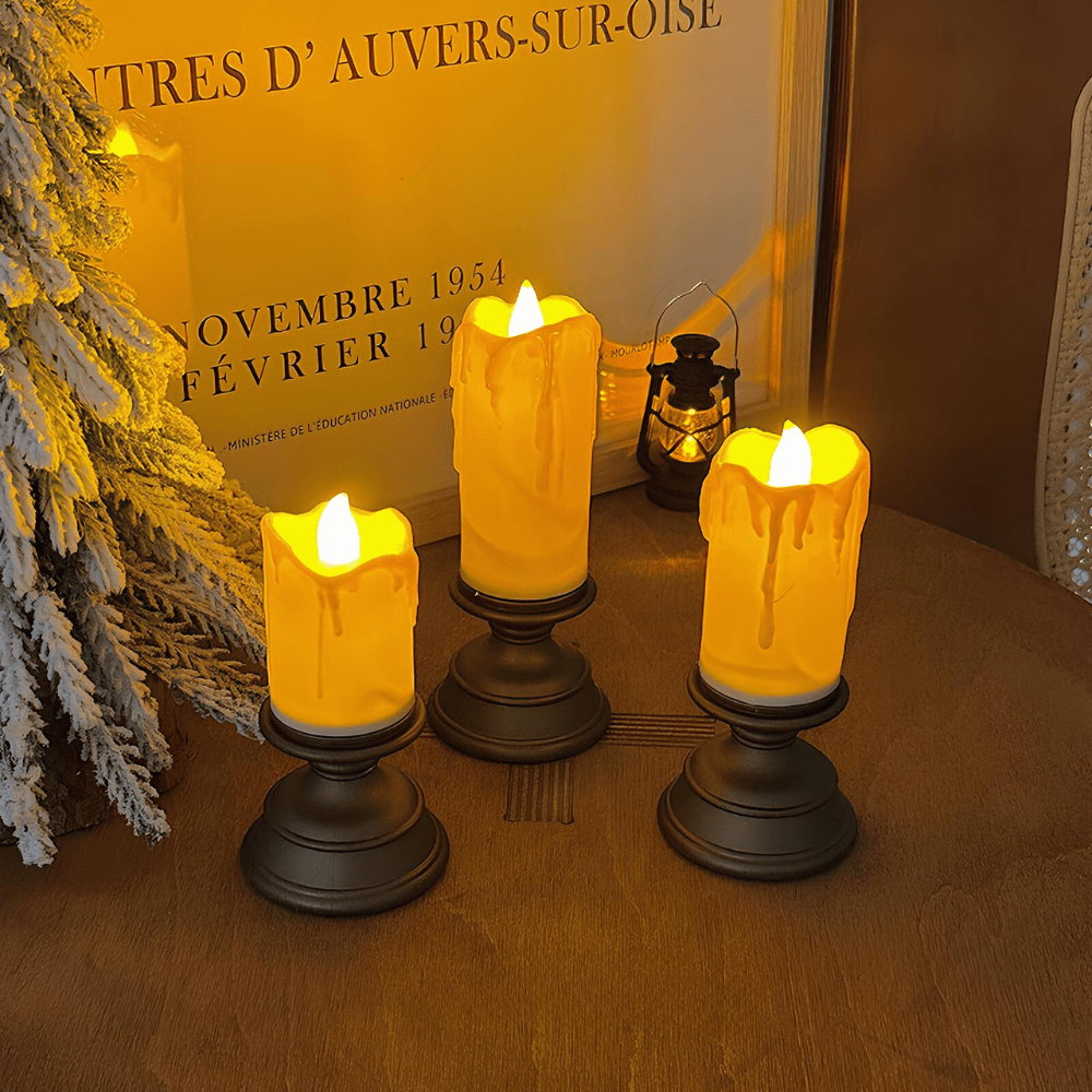 Flameless Block Candles - Luminoya