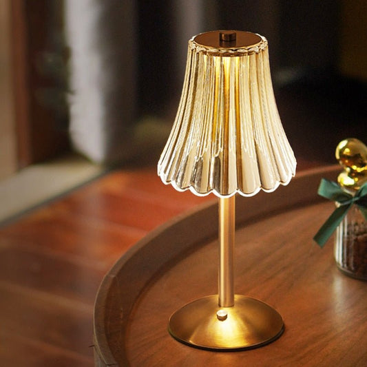 Golden Crystal Table Lamp - Luminoya