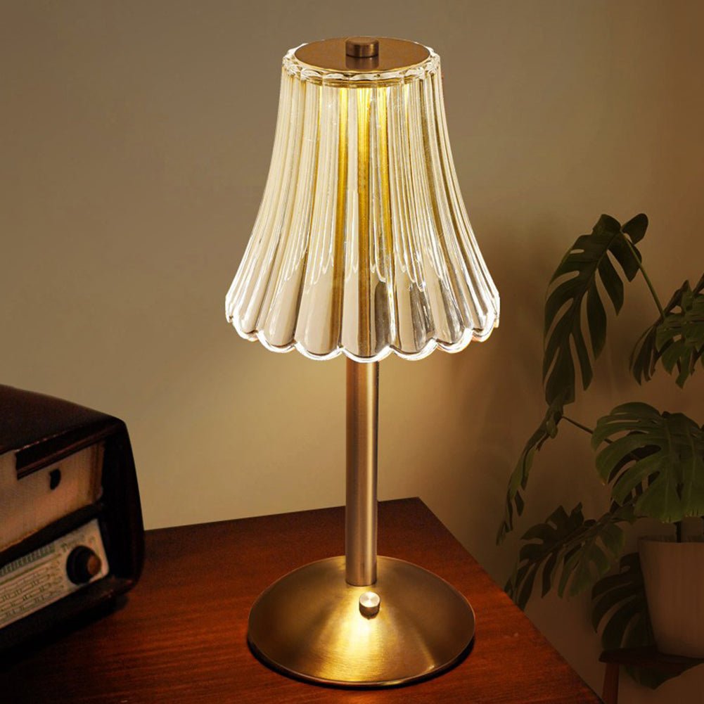 Golden Crystal Table Lamp - Luminoya