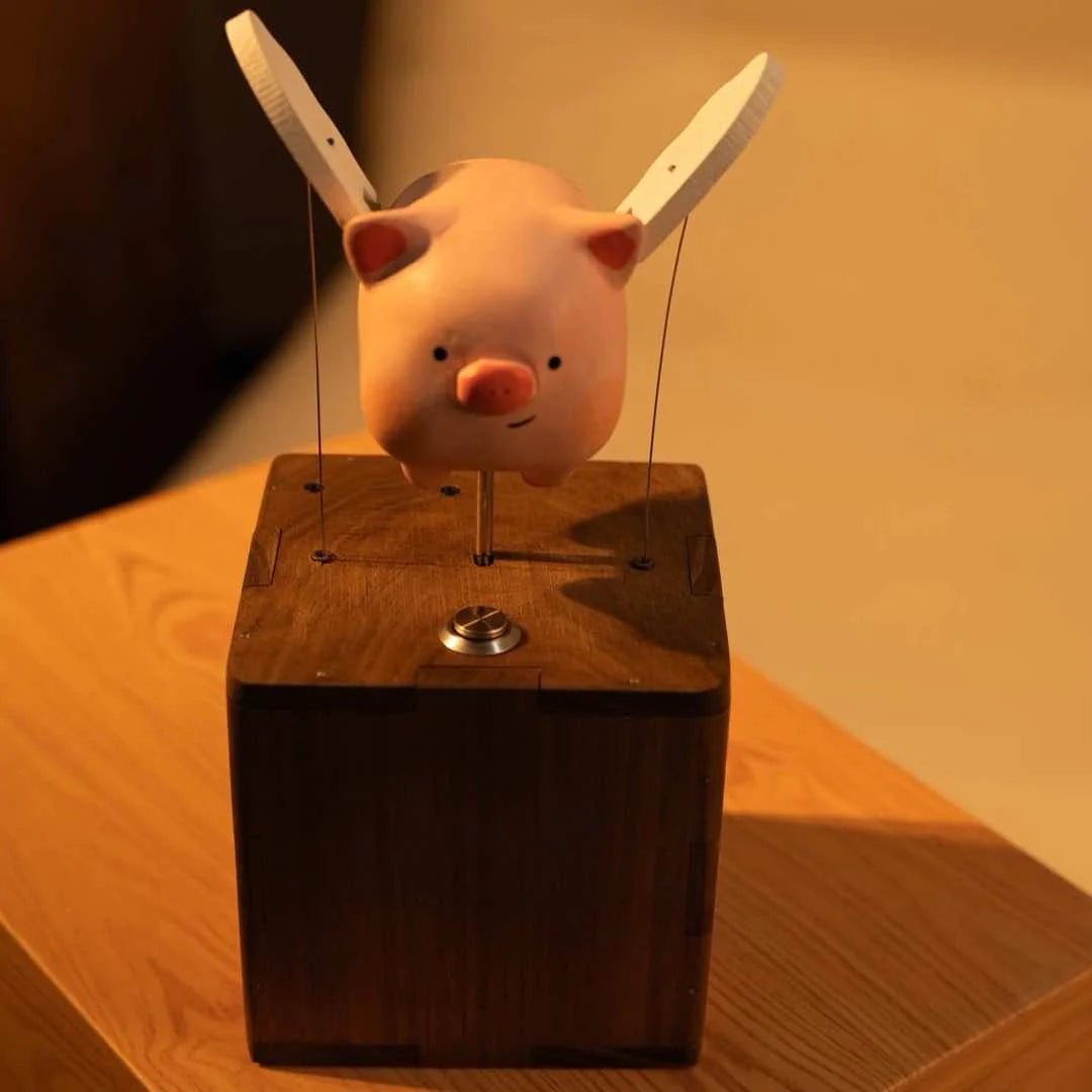 Handcrafted Flying Pig Automaton – The Whimsy in Motion - Luminoya