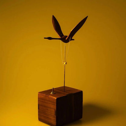 Handcrafted Walnut Swan Automaton – Grace in Motion - Luminoya