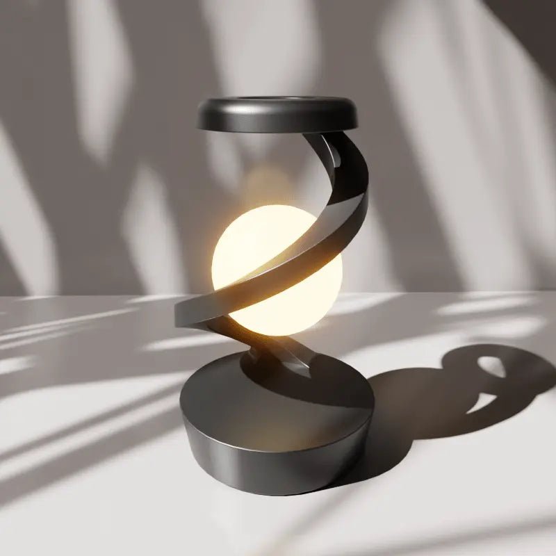 Levitating Moon Lamp – Gesture Control & Wireless Charging - Luminoya