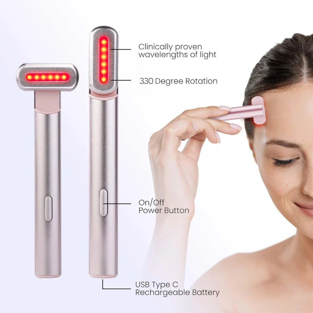 LumaDerm™ Red Light Therapy Face Wand - Luminoya