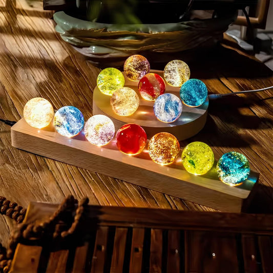 Luminous Crystal Galaxy Orbs - Luminoya