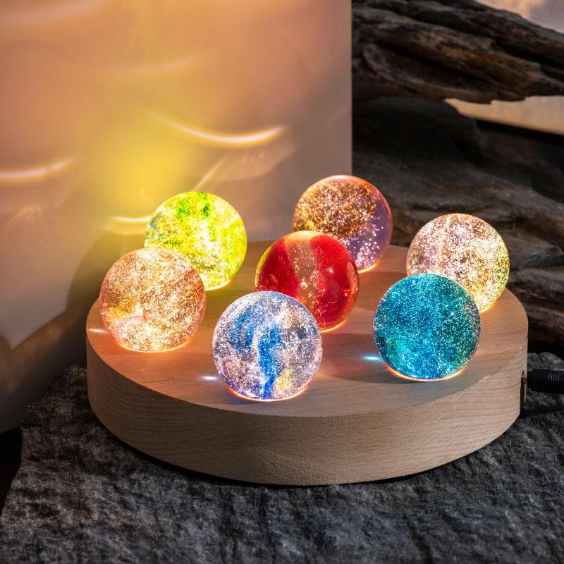 Luminous Crystal Galaxy Orbs - Luminoya