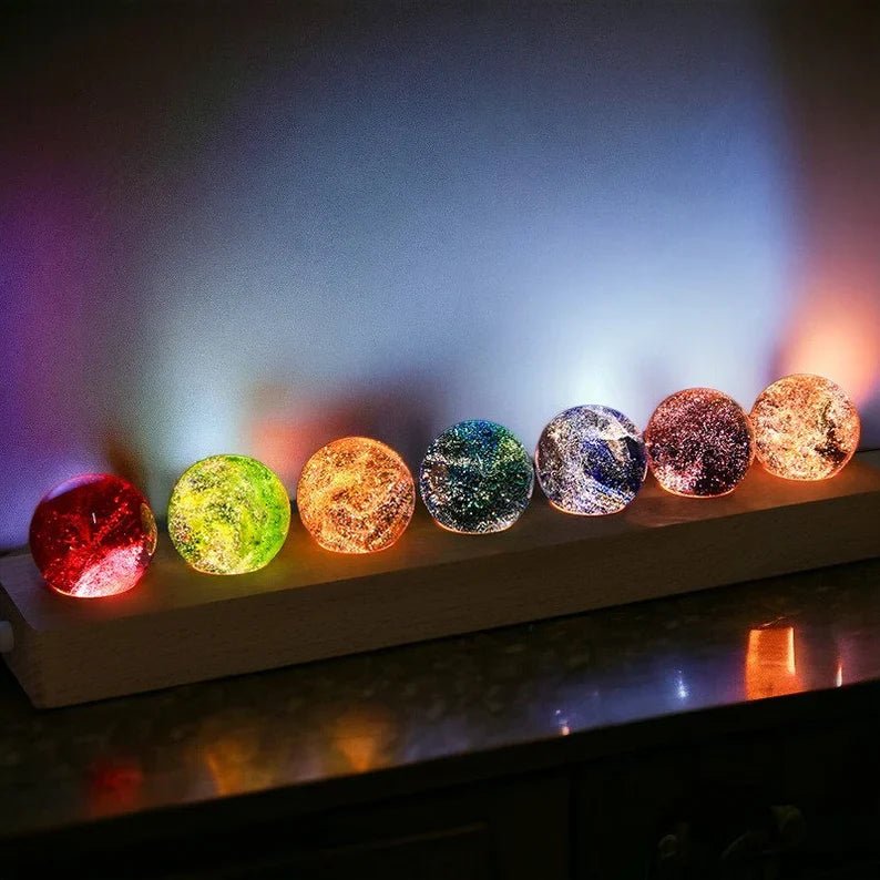 Luminous Crystal Galaxy Orbs - Luminoya