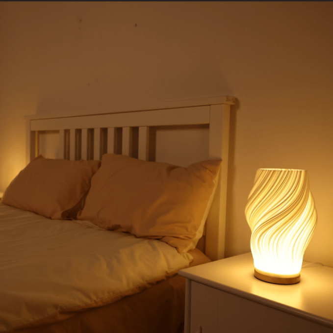 Serene Wavecrest Lamp - Luminoya