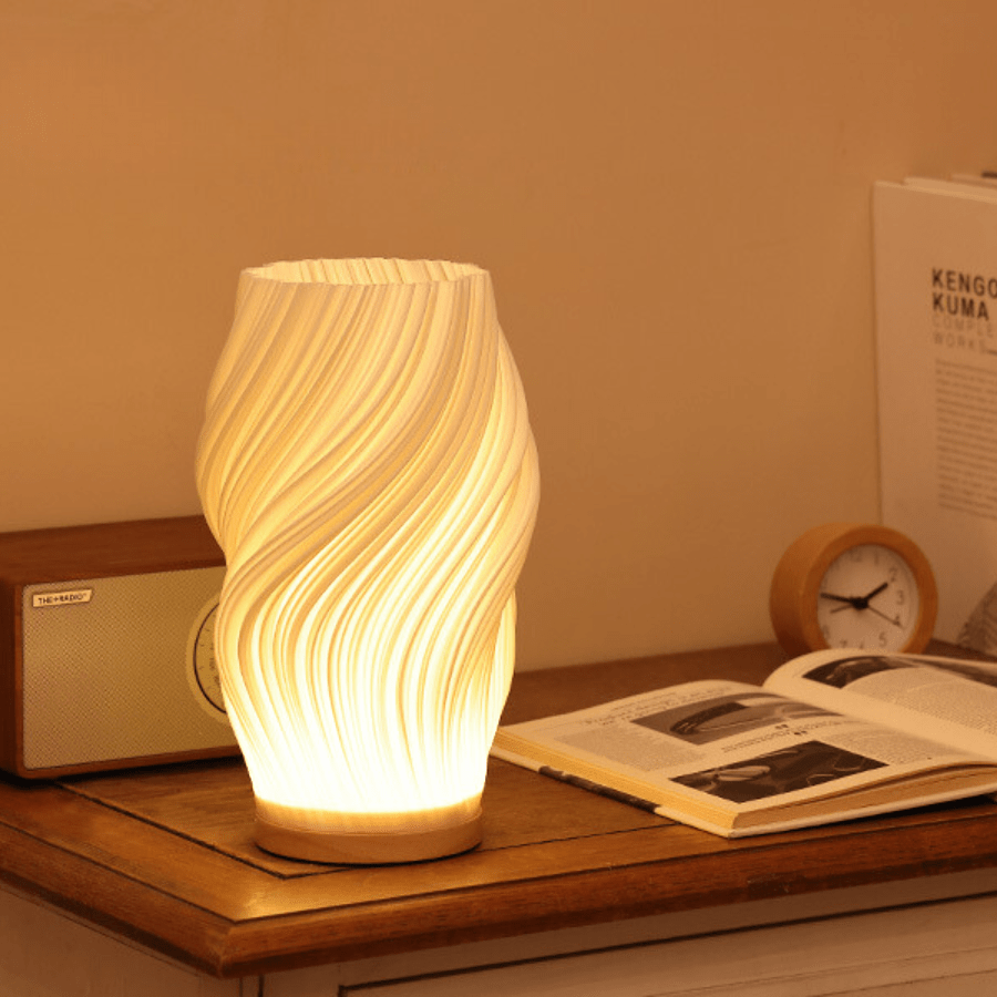 Serene Wavecrest Lamp - Luminoya