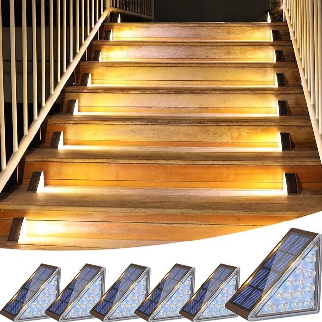 Solar Powered Stair Lights - Luminoya