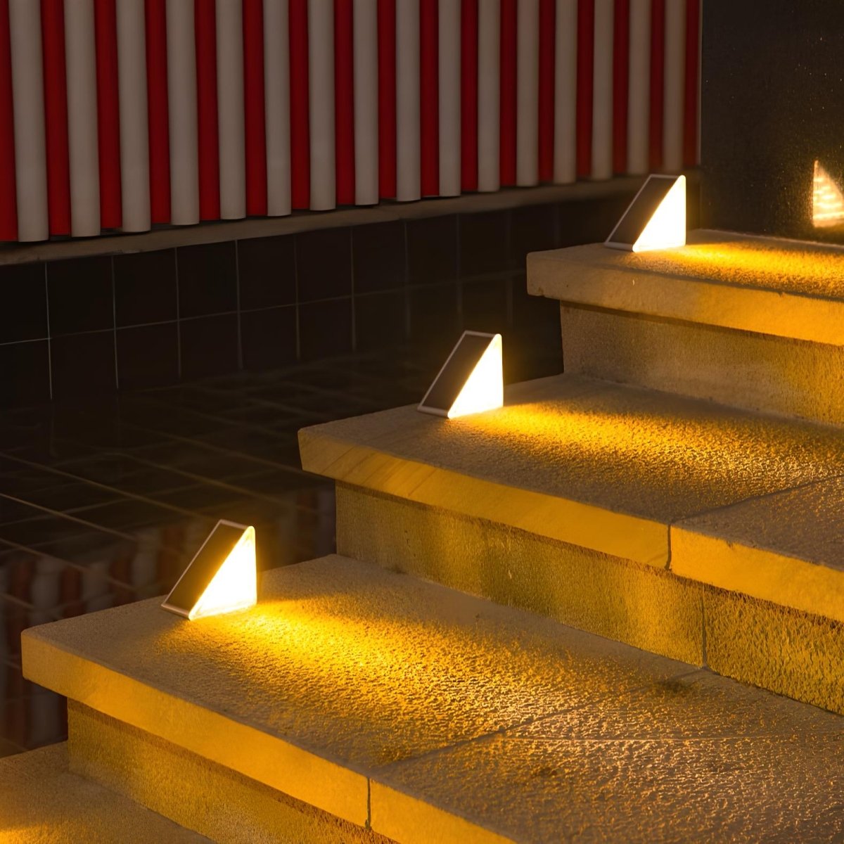 Solar Powered Stair Lights - Luminoya