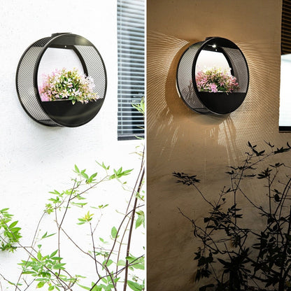 Solar Powered Wall Pot Light - Luminoya