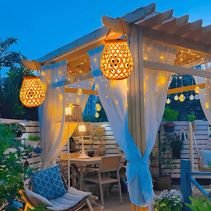 Solara™ Woven Lantern - Luminoya
