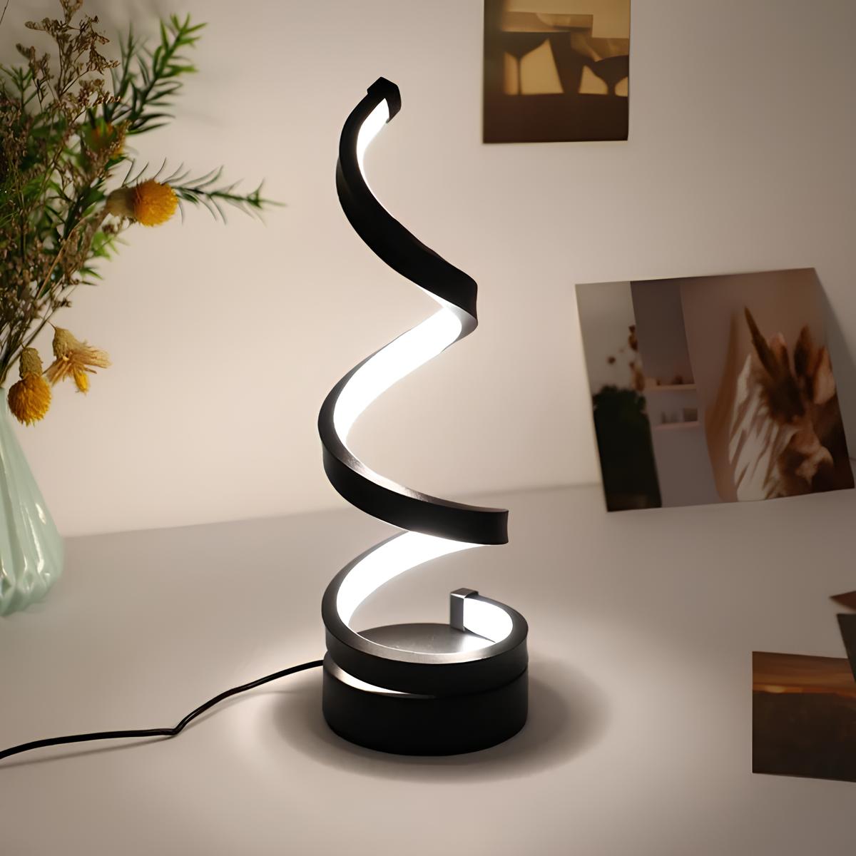 Spiral Table Lamp - Luminoya