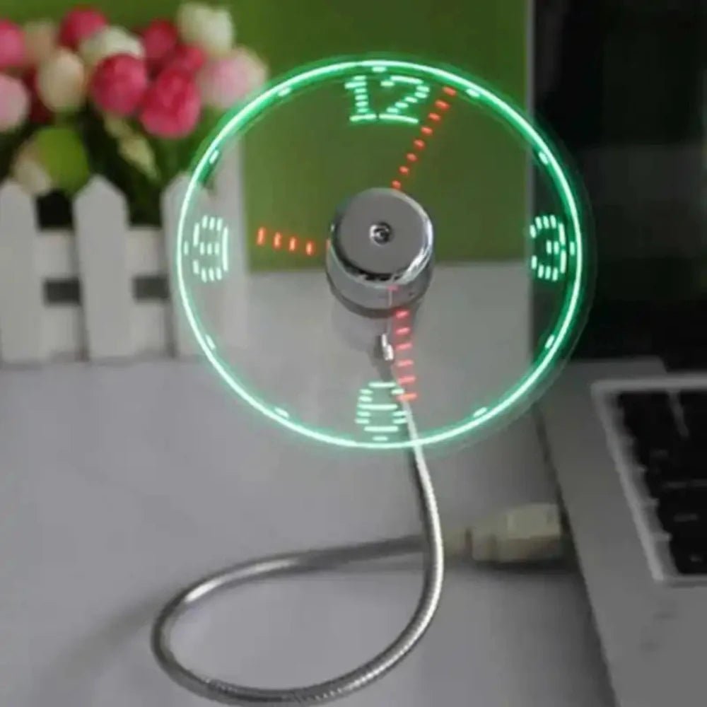 TimeGlow™ Clock Fan - Luminoya