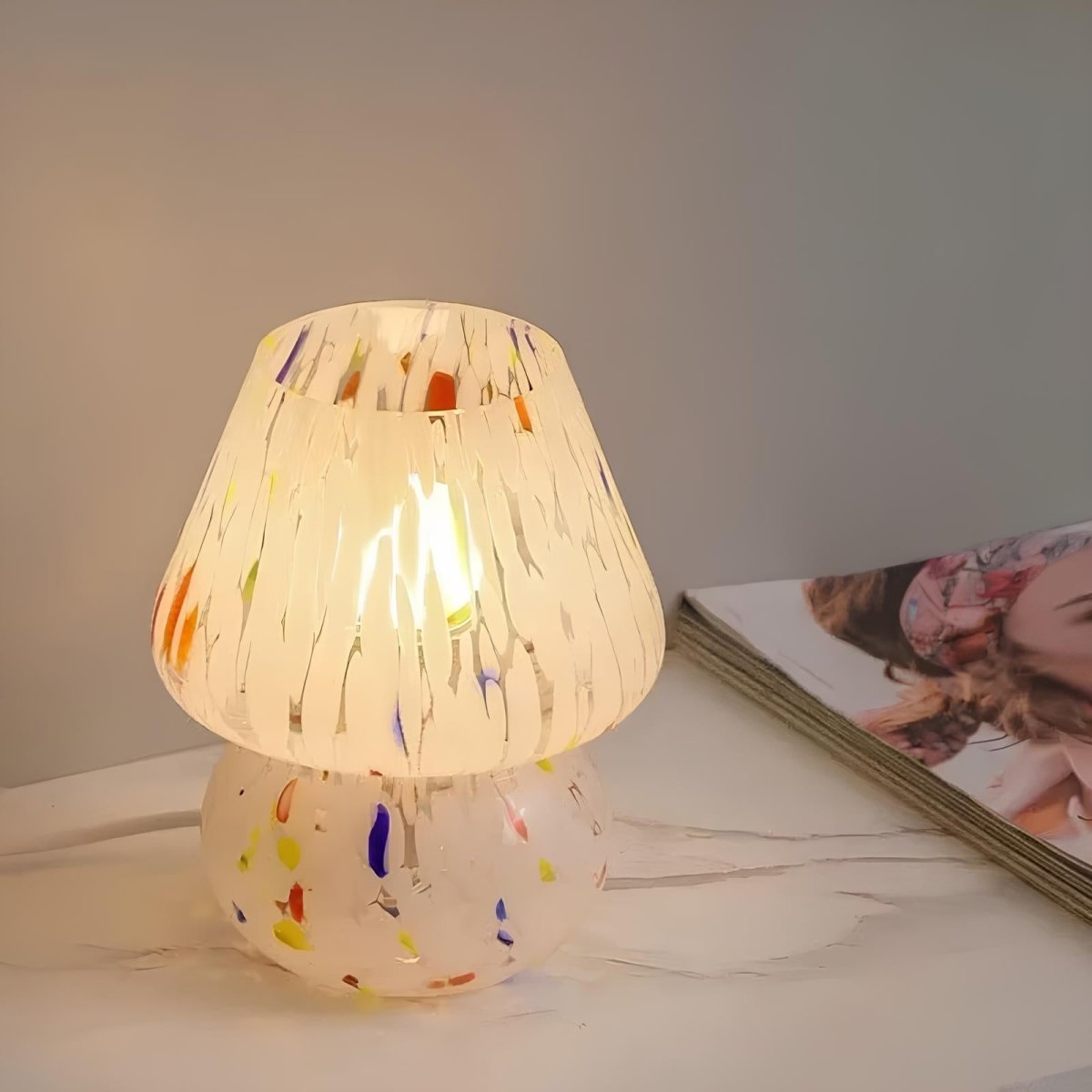 Verra™ Hand - Blown Glass Lamp - Luminoya