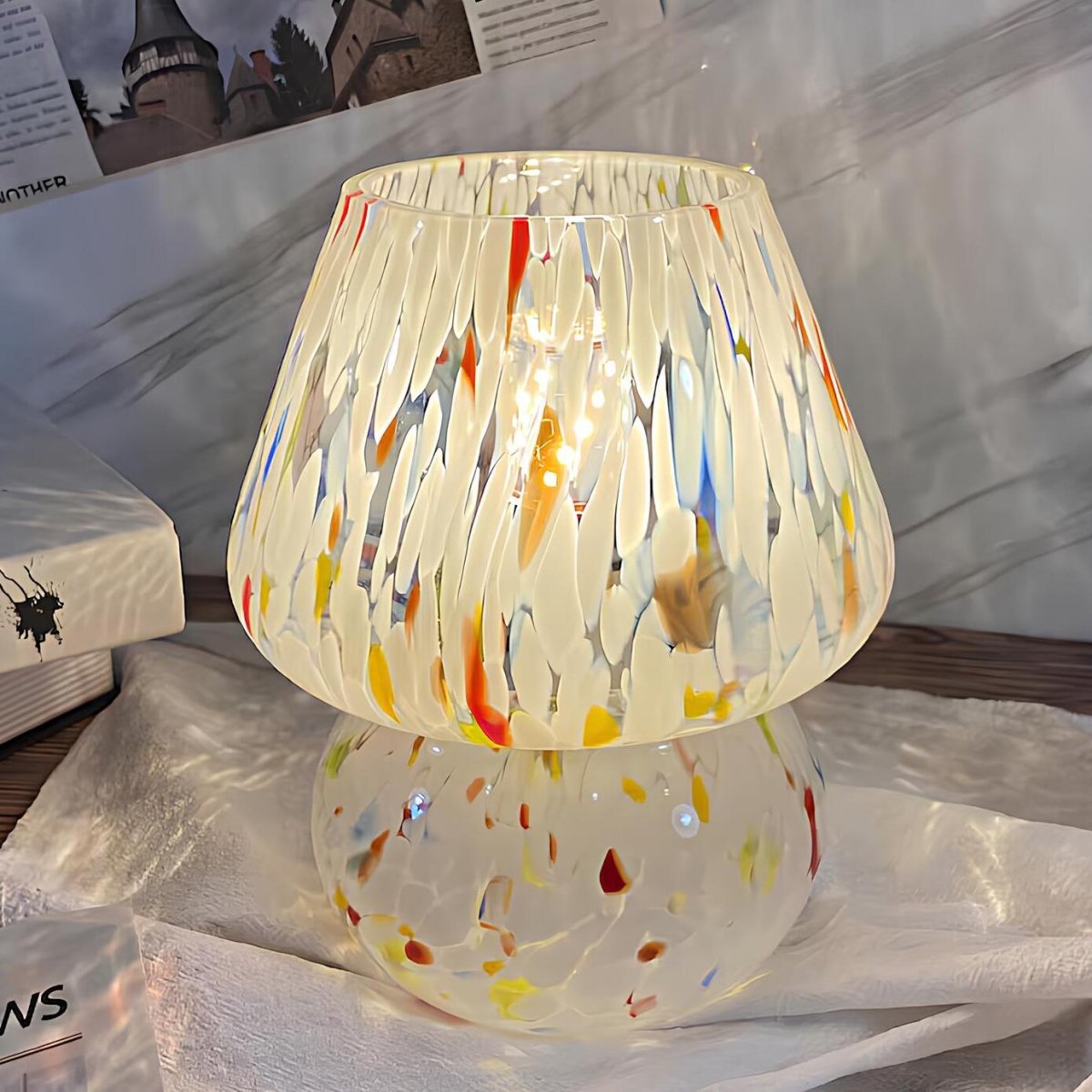 Verra™ Hand - Blown Glass Lamp - Luminoya
