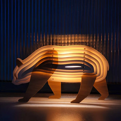 WildCraft™ Wooden Animal Light - Luminoya