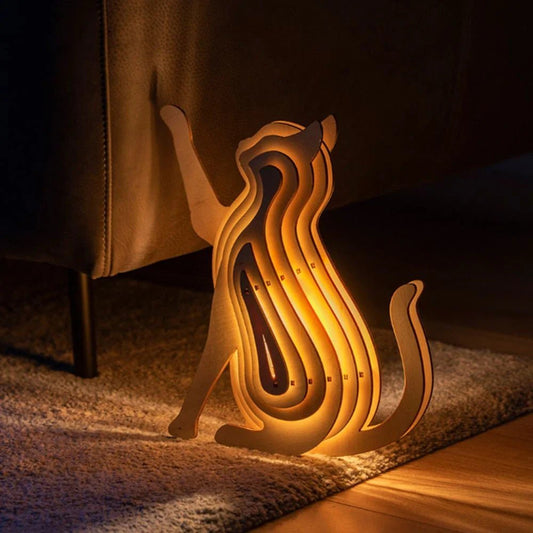 WildCraft™ Wooden Animal Light - Luminoya