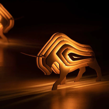WildCraft™ Wooden Animal Light - Luminoya