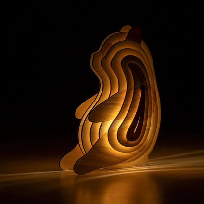WildCraft™ Wooden Animal Light - Luminoya